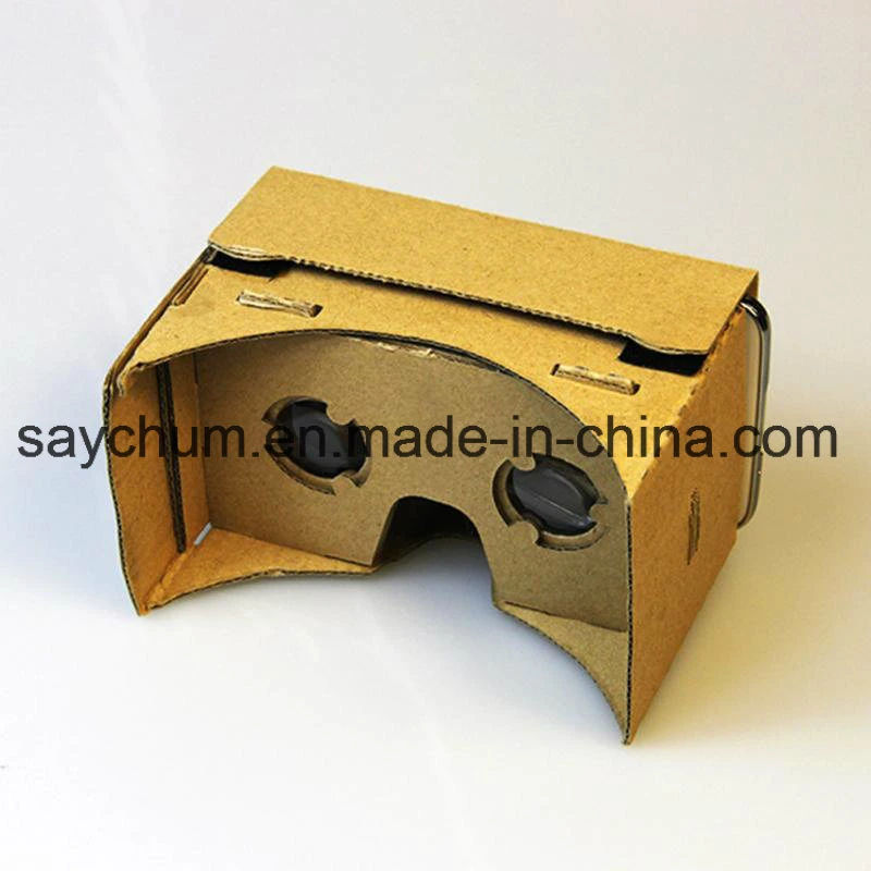 Custom Logo DIY Google Cardboard Virtual Reality Vr Mobile Phone 3D Viewing Glasses for 5.0