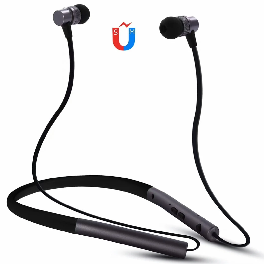 New Arrival Neckband Magnetic Sensor Switch Bluetooth Earphone