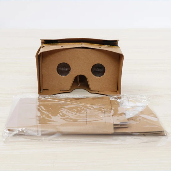 Картонные очки Google, картонная бумага, очки виртуальной реальности, виртуальная реальность, 3DVR, сотовый телефон, волшебное зеркало, логотип для печати