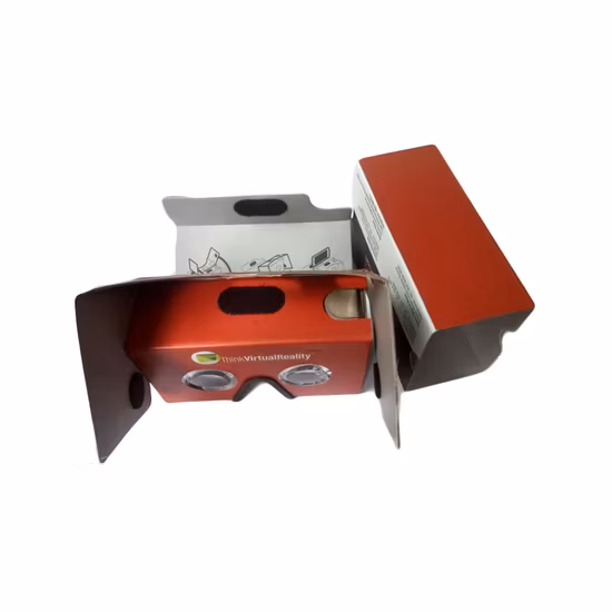 Полная версия цветной печати Google Cardboard Vr Мобильный телефон 3D Очки виртуальной реальности 3D Plus Hard